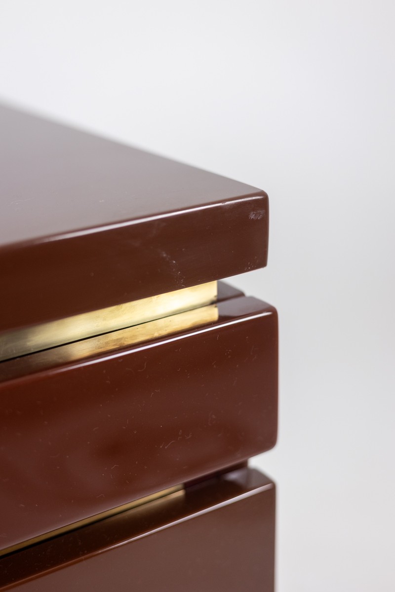 Jean-claude Mahey. Lacquered Wooden Chest Of Drawers. 1970s–80s.ls6905607-photo-1