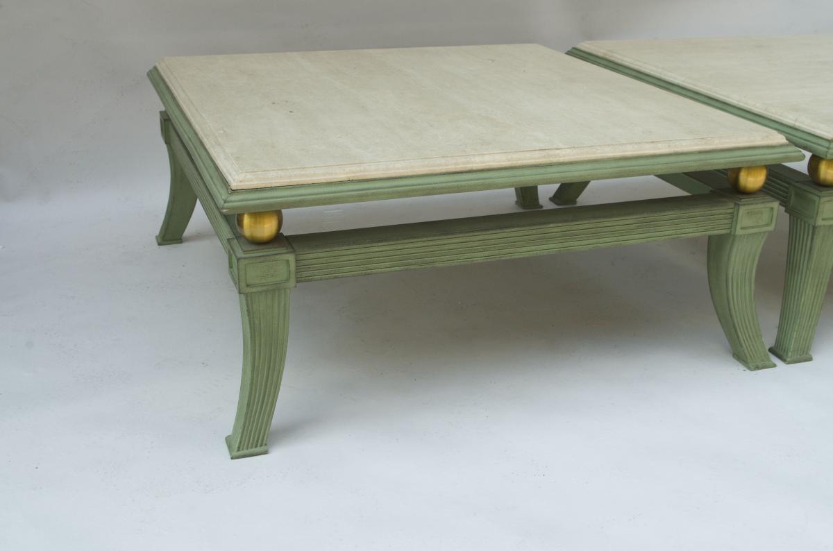 Pair Of Etruscan Style Coffee Tables In Patinated Bronze, Circa 1970 - Ls33001601-photo-2