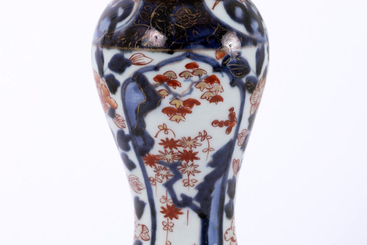 Pair Of Porcelain Lamps With Imari Decor, Late 19th Century - Ls3920701-photo-4