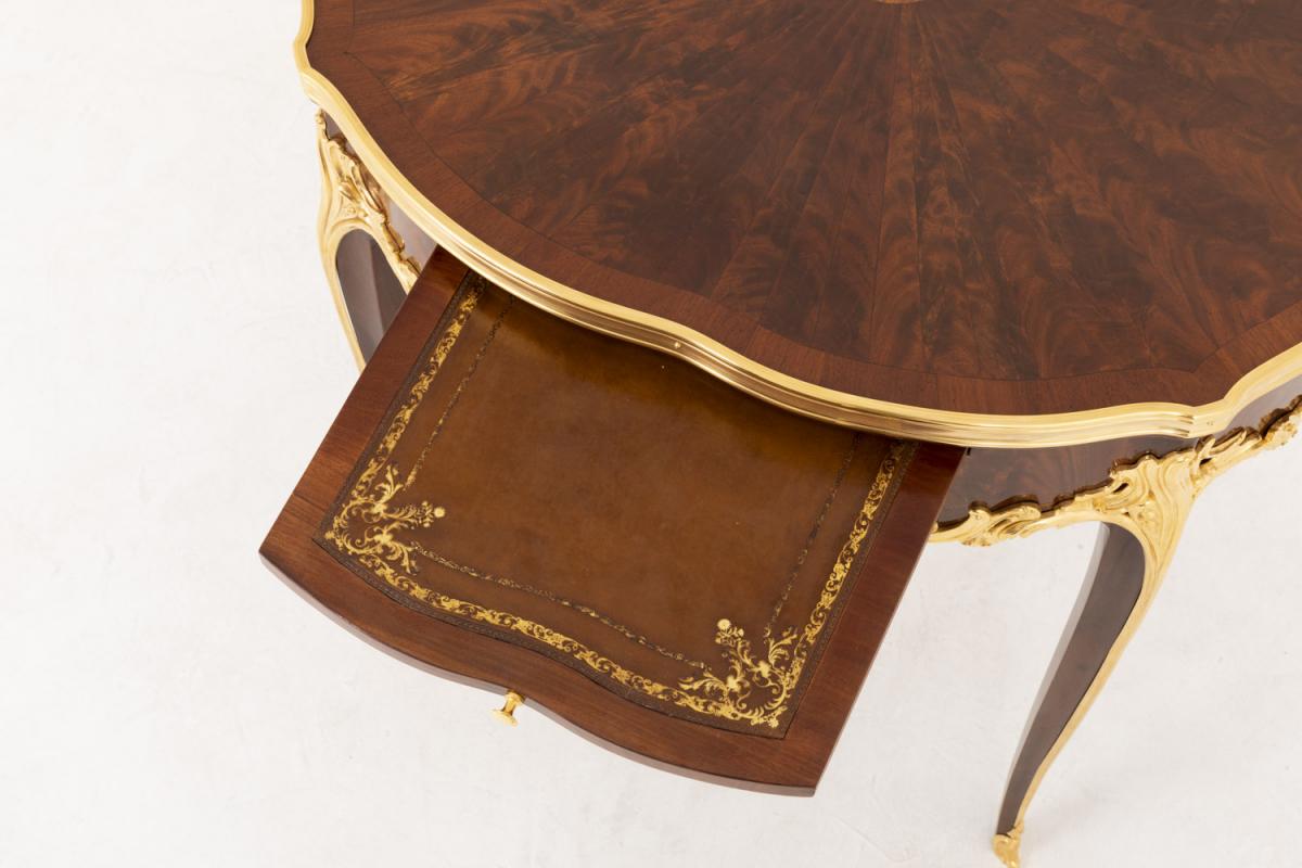 Table Bouillotte De Style Louis XV En Bois De Violette, Fin XIXe Siècle - LS39561901-photo-2