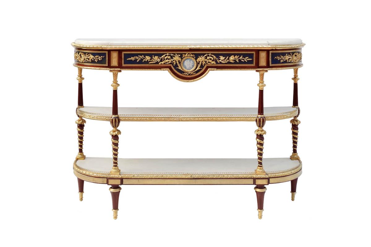 Adam Weisweiler, Louis XVI Style Console Sideboard In Mahogany, 19th Century - Ls32059951