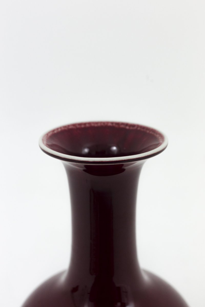 Pair Of Red “sang-de-bœuf” Porcelain Vases, 1950’s - Ls3822131-photo-2