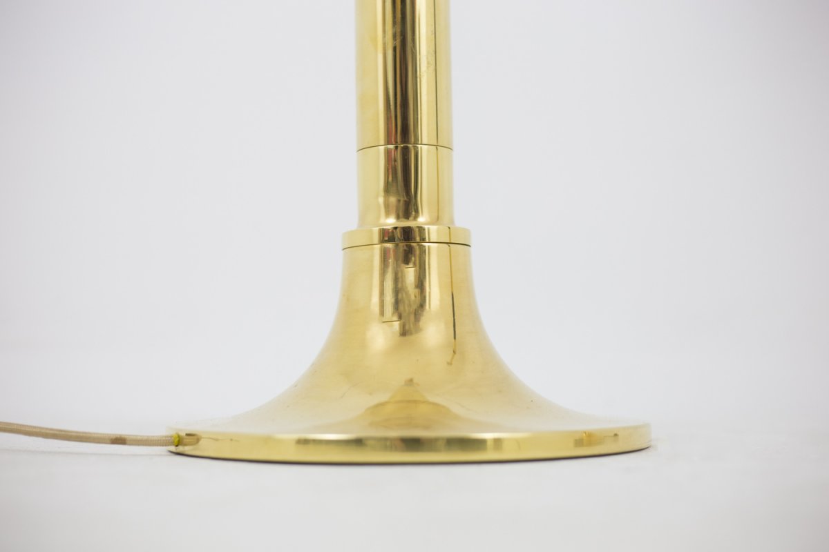 Floor Lamp In Wood And Gilt Brass, 1970’s - Ls4168401-photo-4