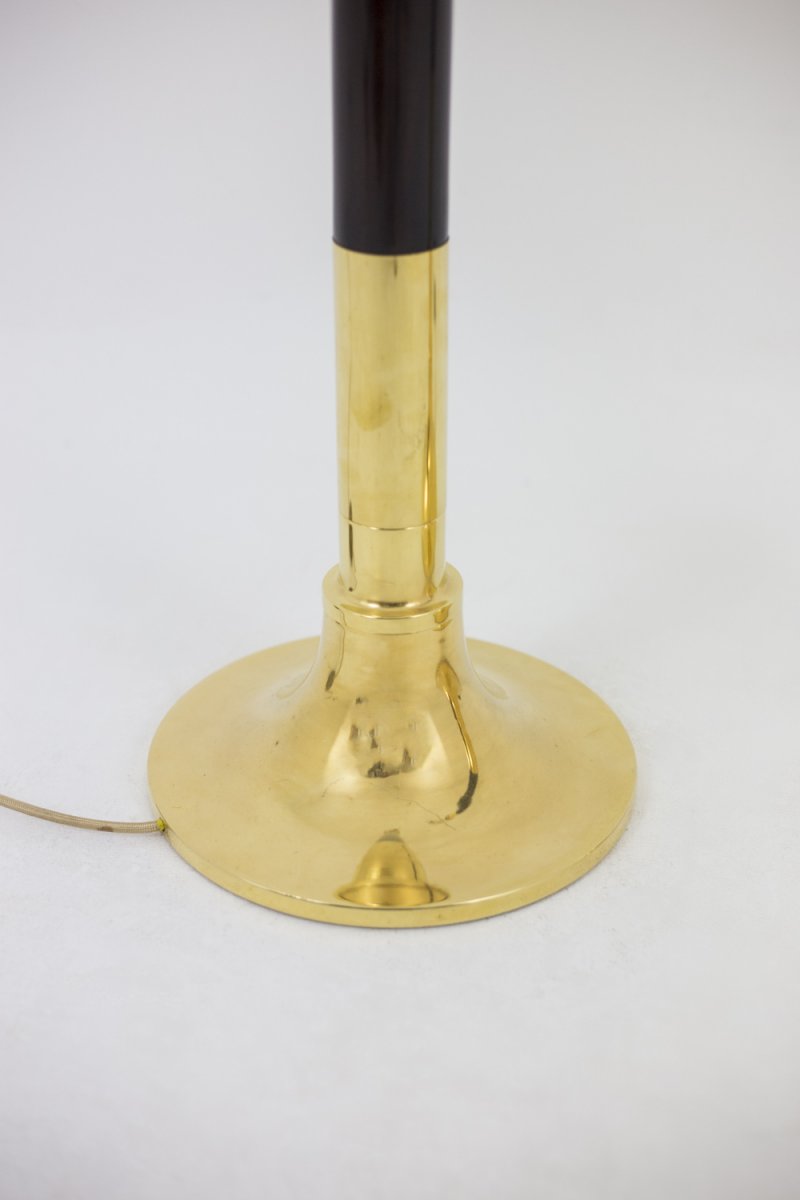 Floor Lamp In Wood And Gilt Brass, 1970’s - Ls4168401-photo-5