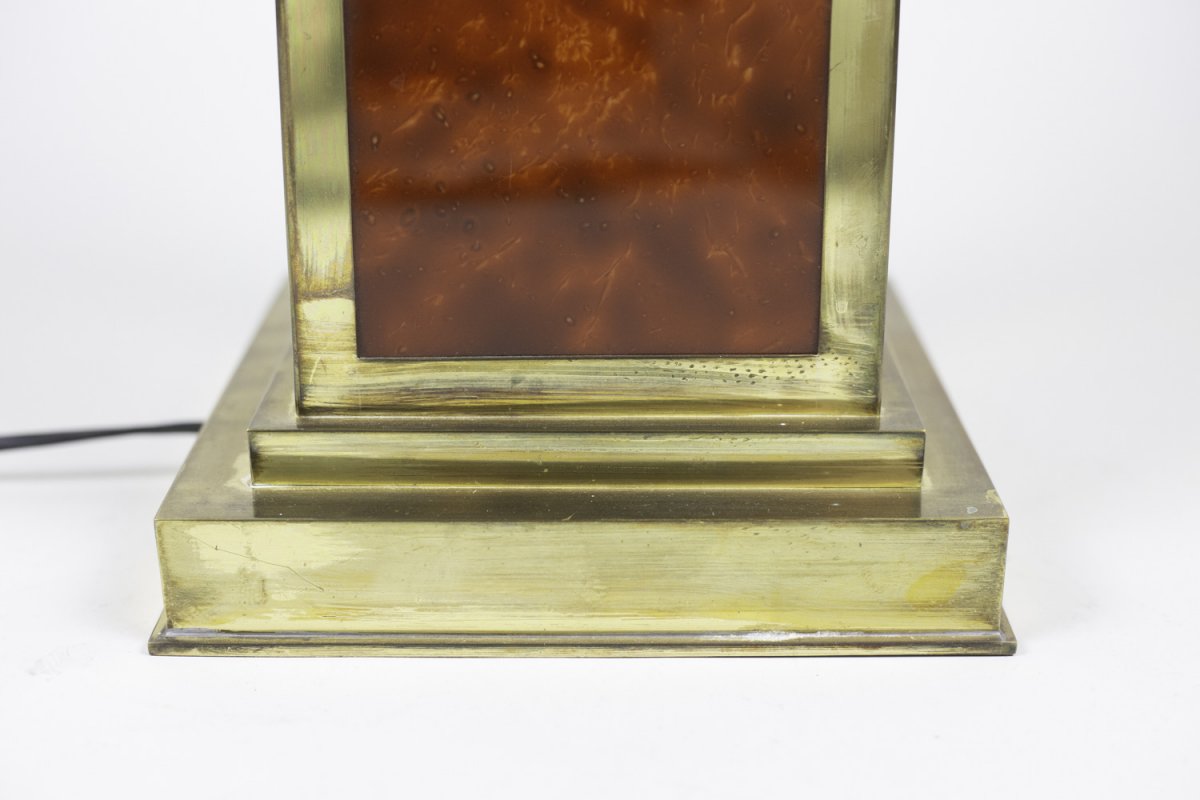 Paire De Lampes En Bakélite Et Laiton Doré, Années 1970 - Ls4113301-photo-1
