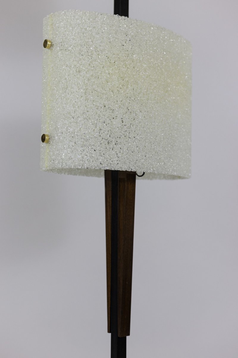 Floor Lamp In Granite Resin And Wood, 1950’s - Ls4213521-photo-1