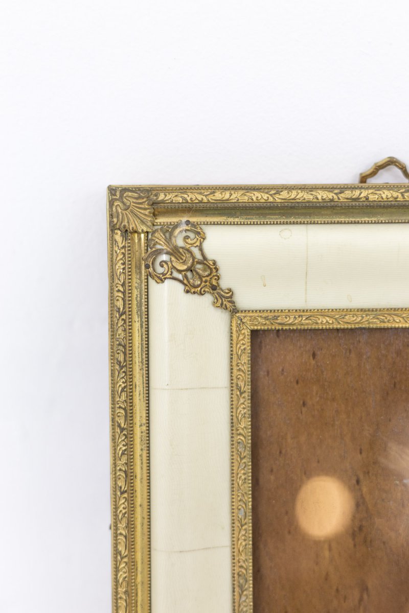 Louis XIV Style Photo Frame In Ivory And Gilt Bronze, Circa 1900 -  Op443201-photo-2