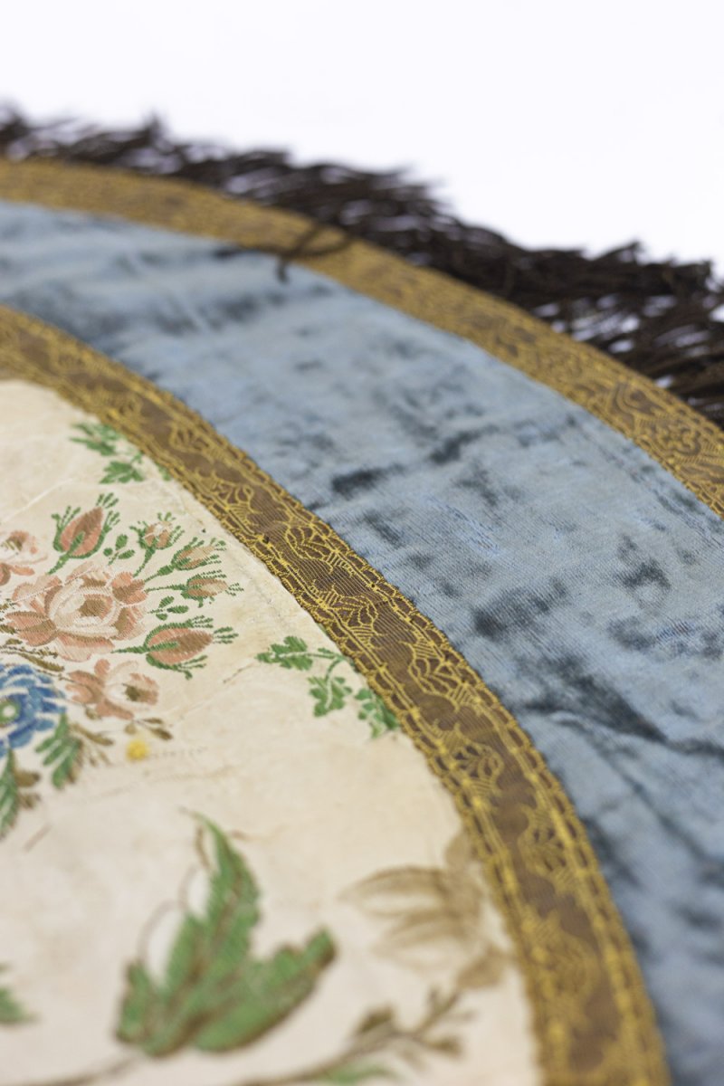 Table Runner In Embroidered Silk, 19th Century - Op297301-photo-4