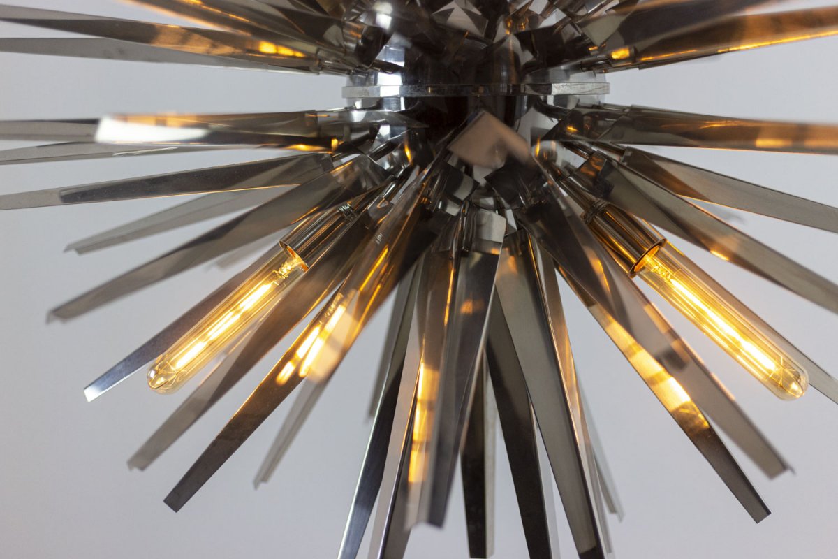 Eichholtz, Chandelier "gregorian" In Chromed Metal, Contemporary Work - Ls4253894-photo-4