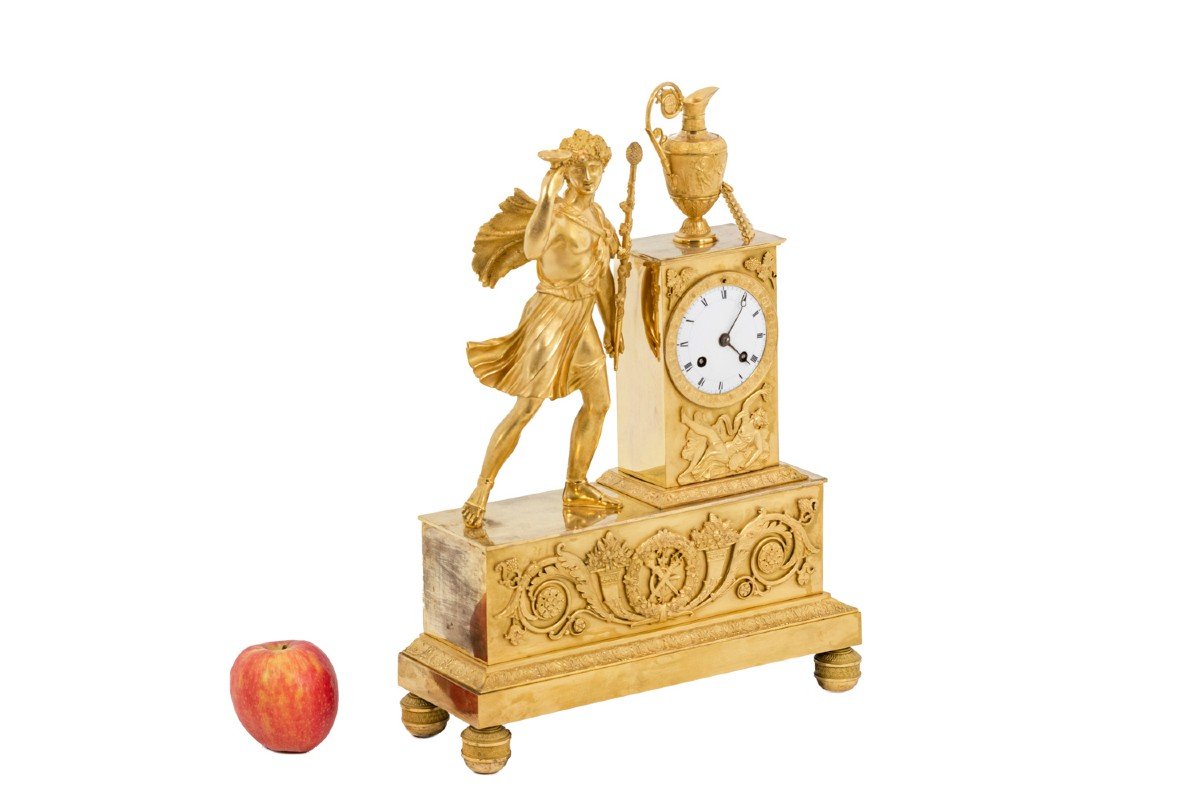 Clock In Gilt Bronze, Empire Period - Ls4385901-photo-2