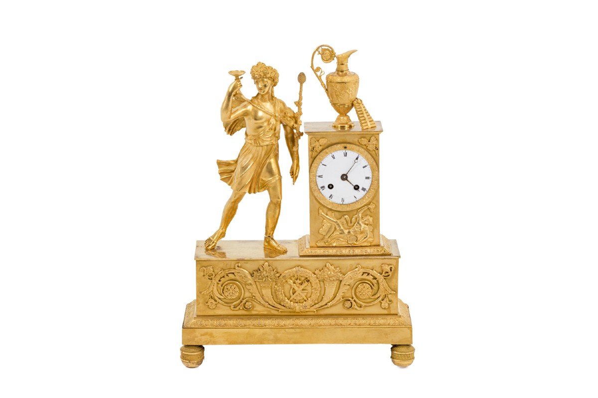 Clock In Gilt Bronze, Empire Period - Ls4385901-photo-3