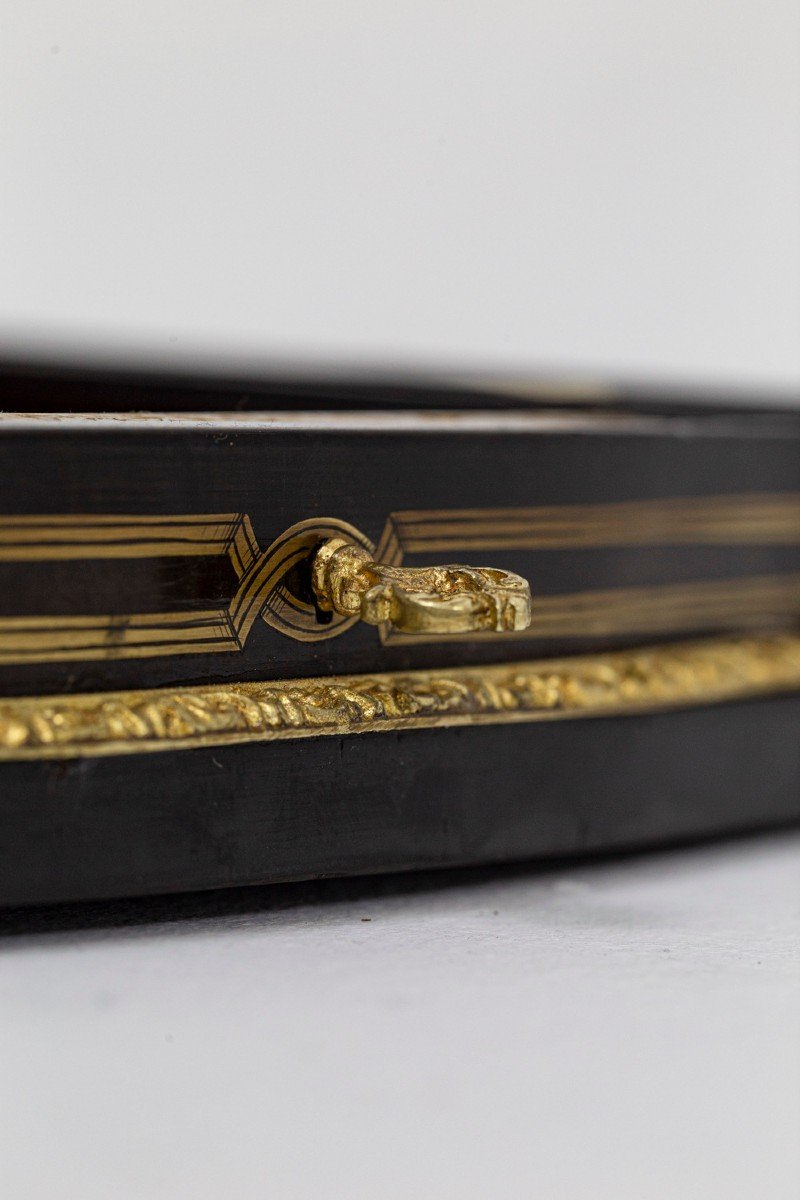 Game Box In Wood And Glit Brass, Napoleon III Period - Ls4369616-photo-1