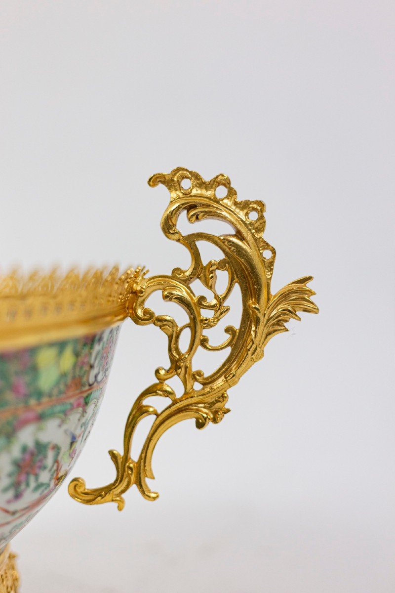 Cup In Canton Porcelain And Gilt Bronze, Circa 1880 - Ls4380485-photo-3