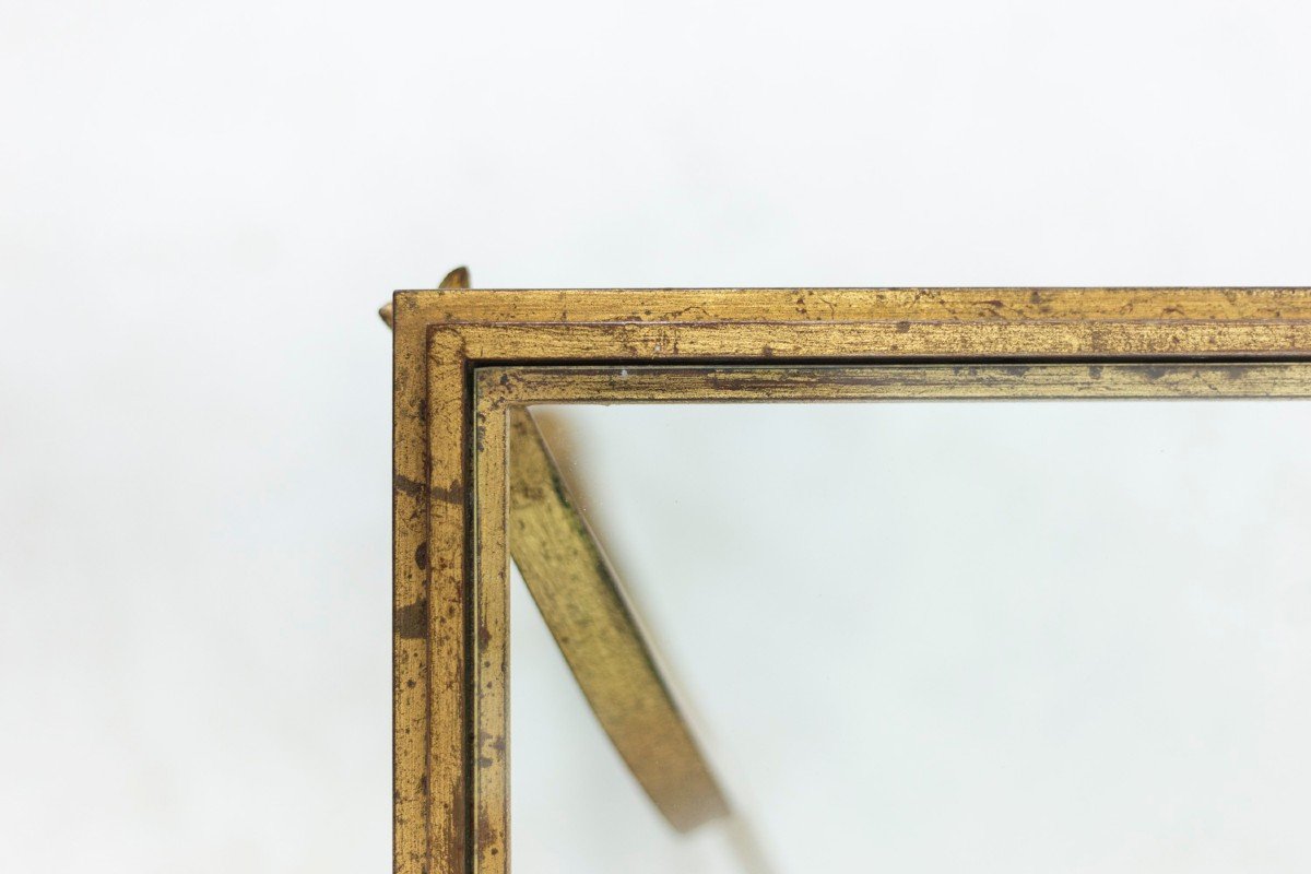 Maison Ramsay, Table Basse En Fer Doré, Années 1950 - LS4488781-photo-3