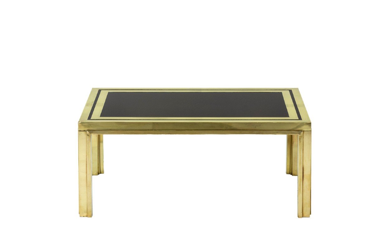 Maison Iiwans, Pair Of End Tables In Gilt Brass, 1970’s - Ls4406651-photo-2