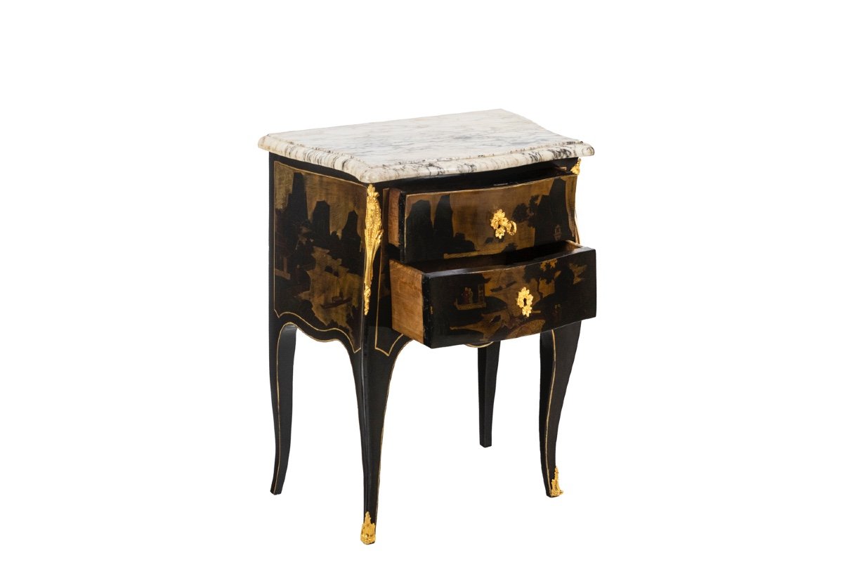 Louis XV Style Living Room Table In Chinese Lacquer, Circa 1880, Ls4613691-photo-2
