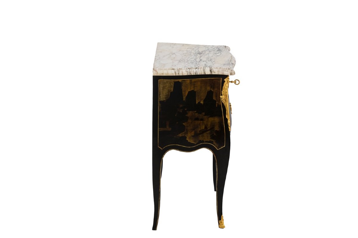 Louis XV Style Living Room Table In Chinese Lacquer, Circa 1880, Ls4613691-photo-4