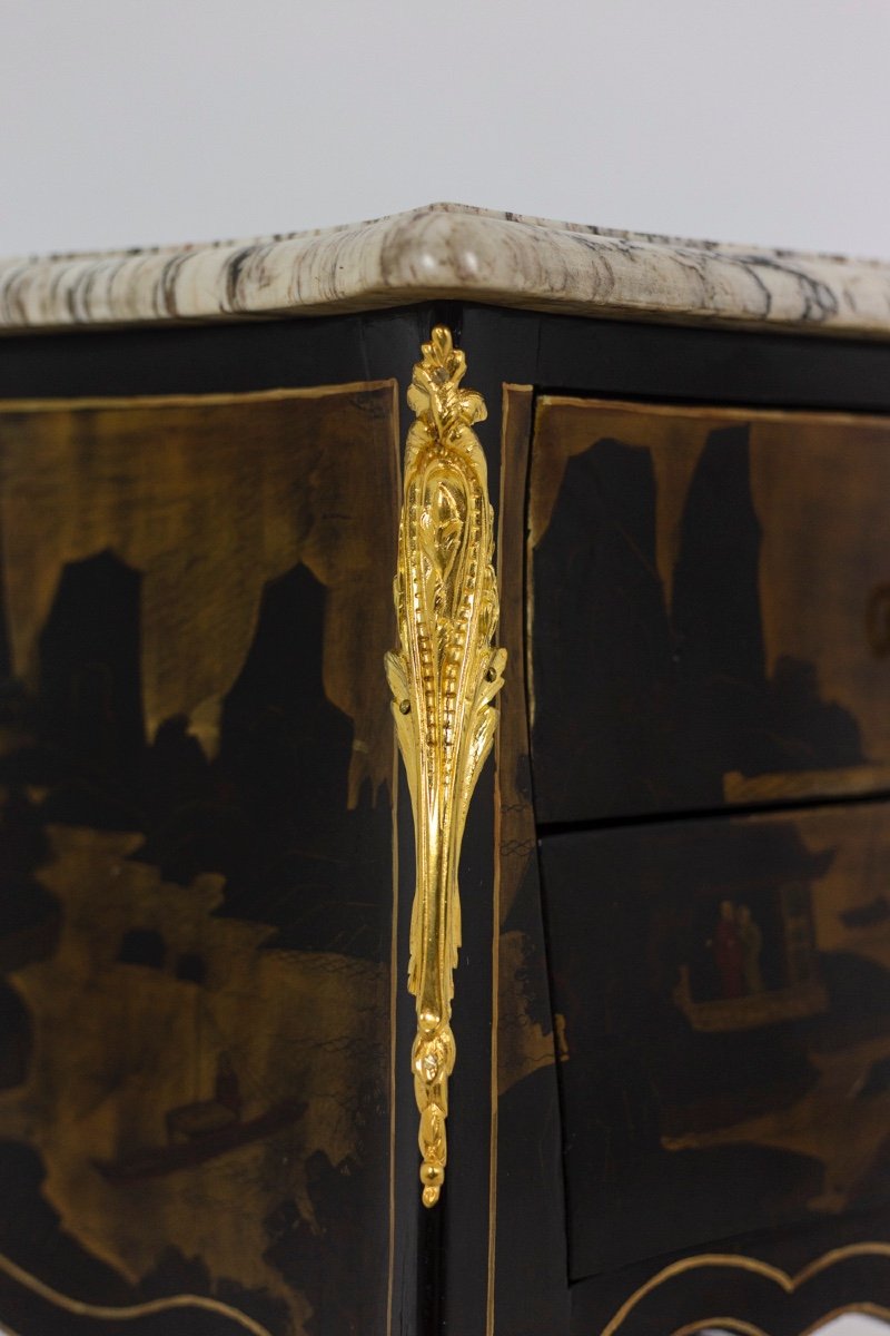 Louis XV Style Living Room Table In Chinese Lacquer, Circa 1880, Ls4613691-photo-1