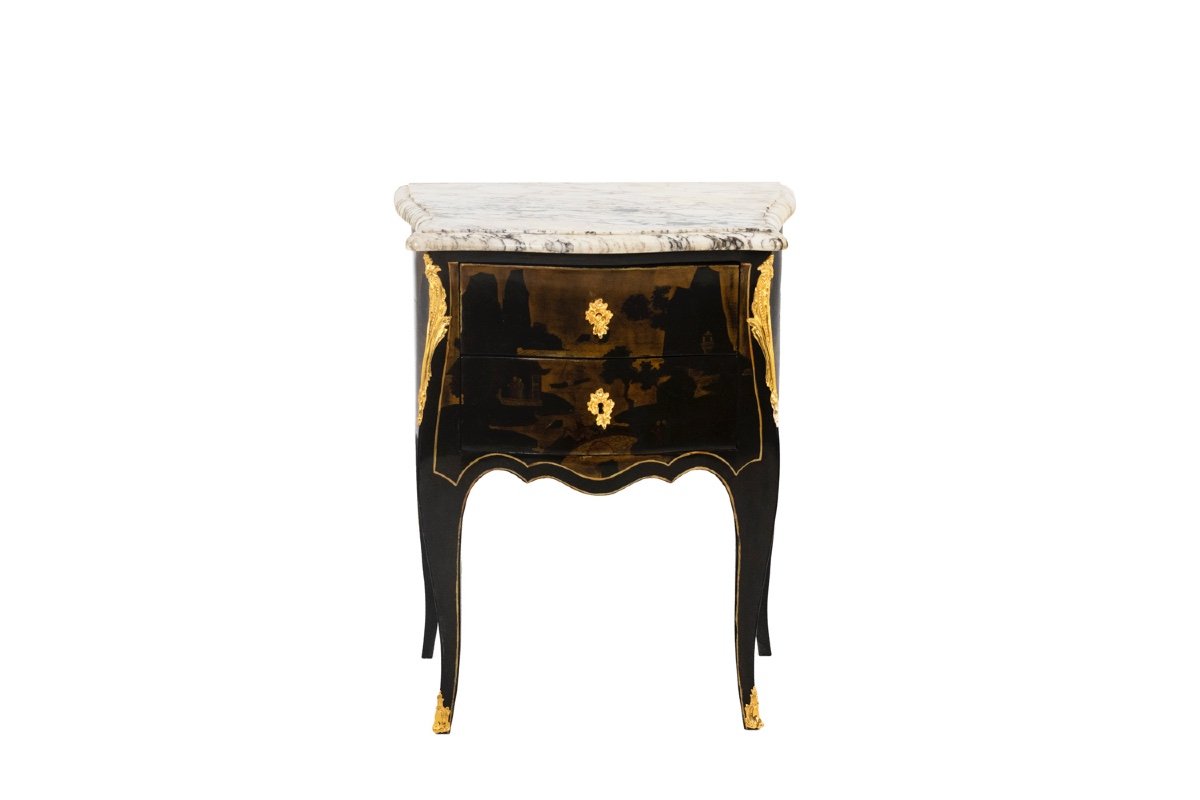 Louis XV Style Living Room Table In Chinese Lacquer, Circa 1880, Ls4613691