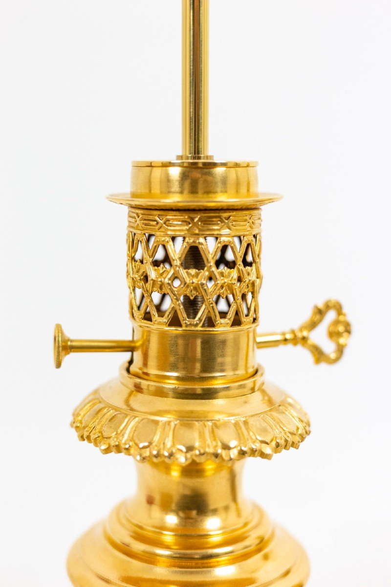 Pair Of Lamps In Satsuma Earthenware And Gilt Bronze, Circa 1880, Ls4583841-photo-2
