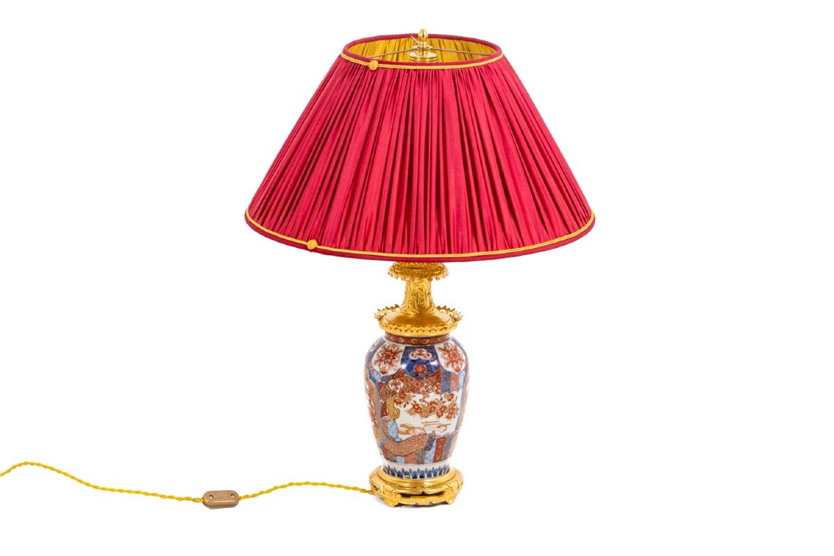 Lampe en porcelaine d’Imari et bronze doré, circa 1880, LS4605391