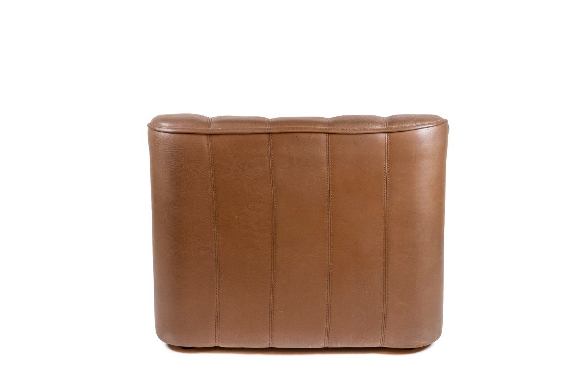 Leather Armchair And Ottoman, 1970s, Ls48011051-photo-4