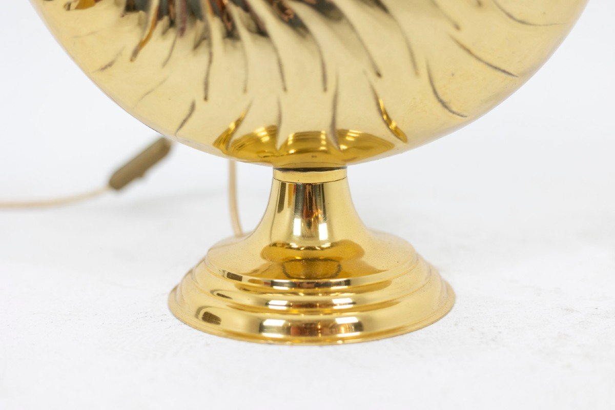 Nautilus Lamp In Gilded Bronze, 1970s, Ls4768416-photo-2