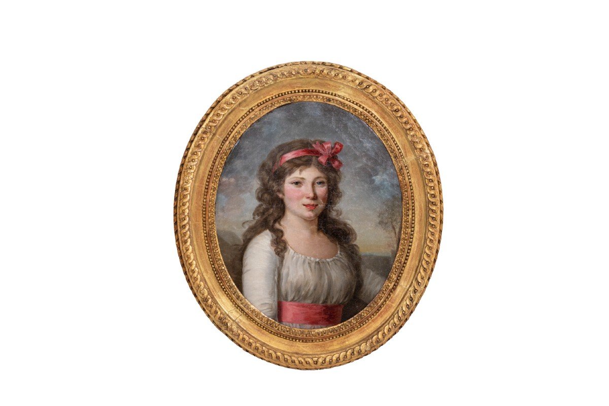 Directoire Period Portrait Of A Young Woman, Circa 1800, Ls51621004