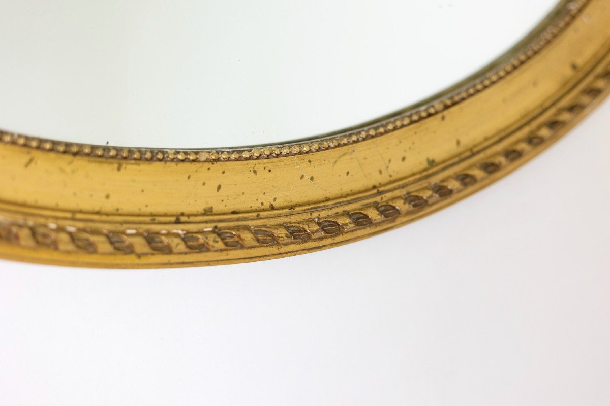Louis XVI Style Mirror In Gilded And Carved Wood, Circa 1880, Ls5164803c-photo-2