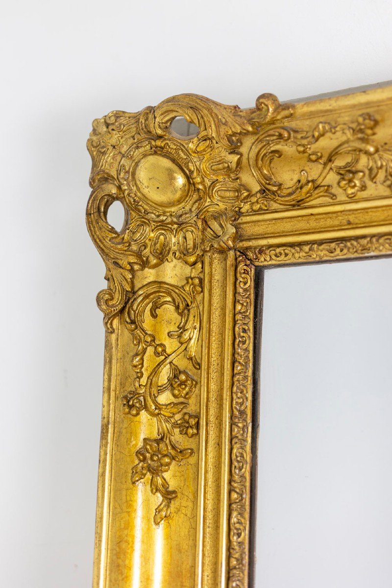 Mirror Trumeau Regency Style In Gilded Wood, 19th Century, Ls4819551a-photo-5