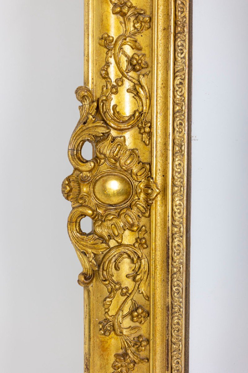 Mirror Trumeau Regency Style In Gilded Wood, 19th Century, Ls4819551a-photo-6