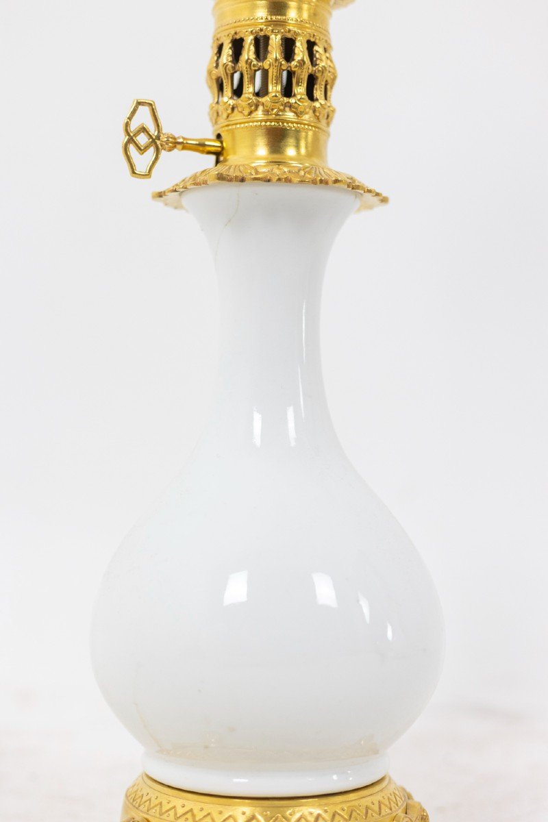 Pair Of Lamps In White Porcelain And Bronze, Circa 1880, Ls3770397-photo-5