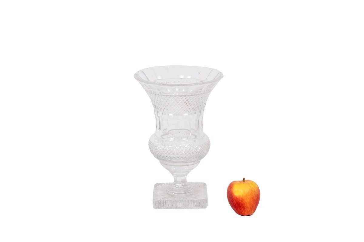 Vase In Crystal In Medici Shaped, Twentieth Century, Ls5288301a-photo-5