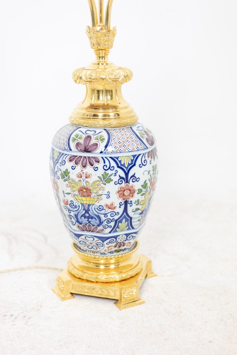 Lamp In Earthenware Of Delft, Nineteenth Century, Ls4874583c-photo-4