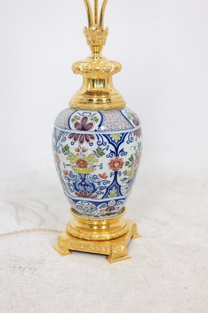 Lamp In Earthenware Of Delft, Nineteenth Century, Ls4874583c-photo-5