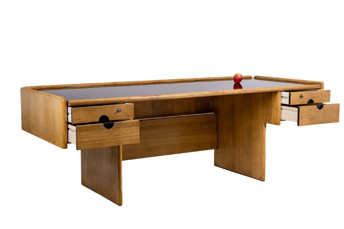 Desk In Oak, 1970s, Ls514113001a-photo-8