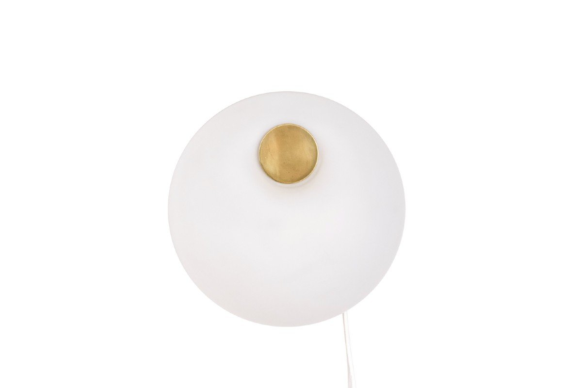 Wall Lamp In Opaline, 1970s, Ls5193101a