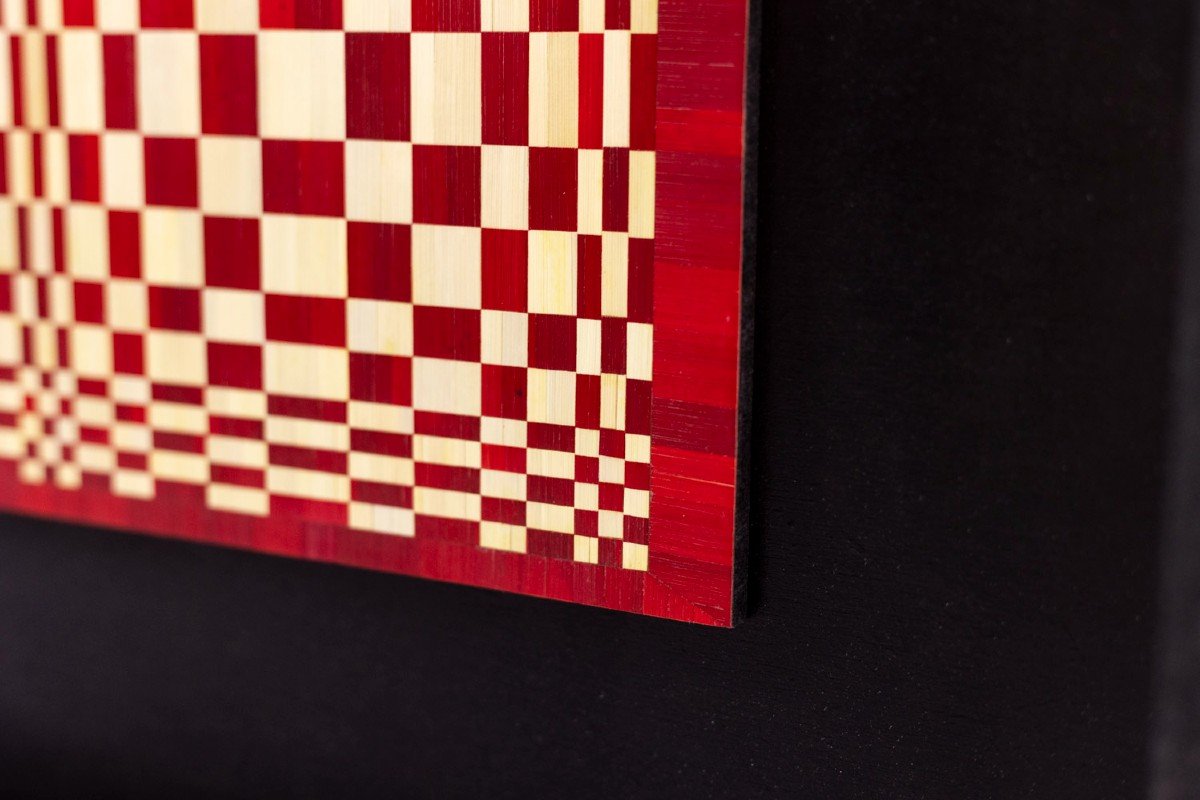 Kinetic Straw Marquetry Panel, Contemporary Work, Ls5228451c-photo-3