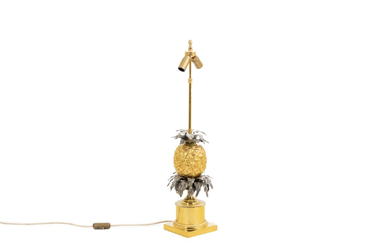 Maison Charles, Lampe « Ananas » En Bronze, Années 1960, LS4875454-photo-1