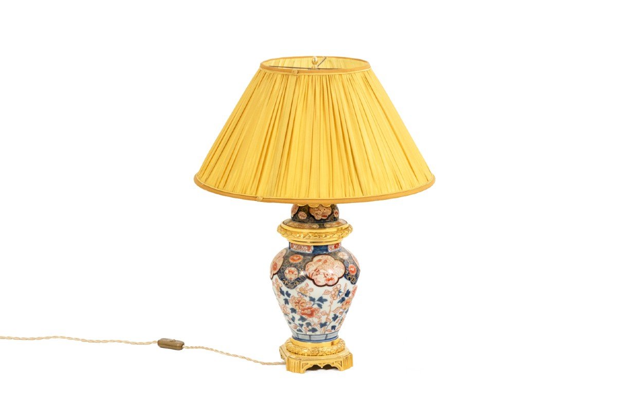 Lamp In Imari Porcelain And Gilt Bronze, Circa 1880, Ls5057431b