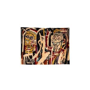 After Jean-michel Basquiat, Rug, Or Tapestry, In Wool. Contemporary Work