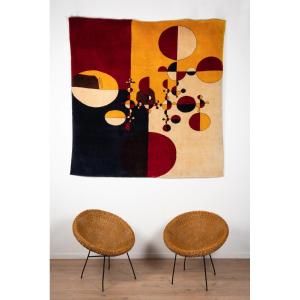 After Gabriel Orozco, Rug, or tapestry « Samuraï Tree Variants ». Contemporary work