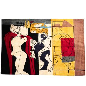 Tapis, Ou Tapisserie, Inspiré Par Le Corbusier. Travail Contemporain