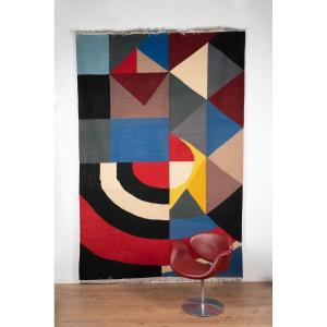 Carpet, Or Tapestry, Inspired By Delaunay. Contemporary Work