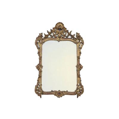 Miroir à parcloses de style Louis XV en bois doré, XIXe siècle - LS2582