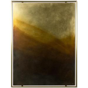 Panneau En Laiton Patiné « Abstraction Opus V ». Travail Contemporain. Ls59481209i