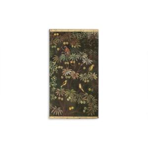 Toile Peinte Représentant Des Animaux Sur Un Fond Exotique. Contemporain. Ls61291089i