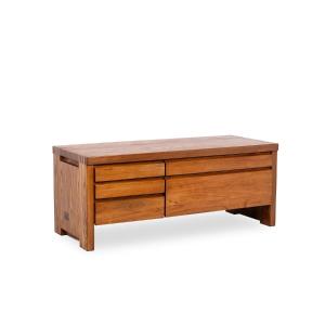 Pierre Chapo. Low Chest Of Drawers In Blond Elm. Circa 1970. Ls64923507p