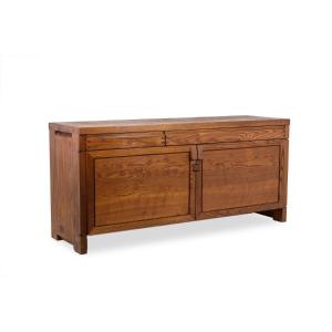 Pierre Chapo. Buffet modèle « R08 » en orme blond, à 2 portes. Circa 1964.  LS62991858