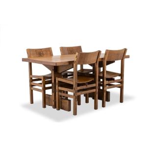Officina Rivadossi, Brutalist-style Table And 4 Chairs. Italy, Circa 1970 Ls65692309p